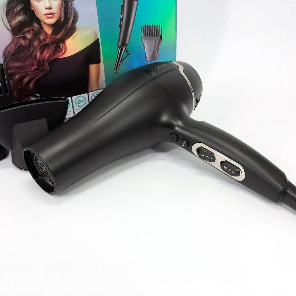 Фен для укладки прически VGR V-450, Фен с регулятором мощности и температуры Хороший для дома DU-71 Львов - изображение 6
