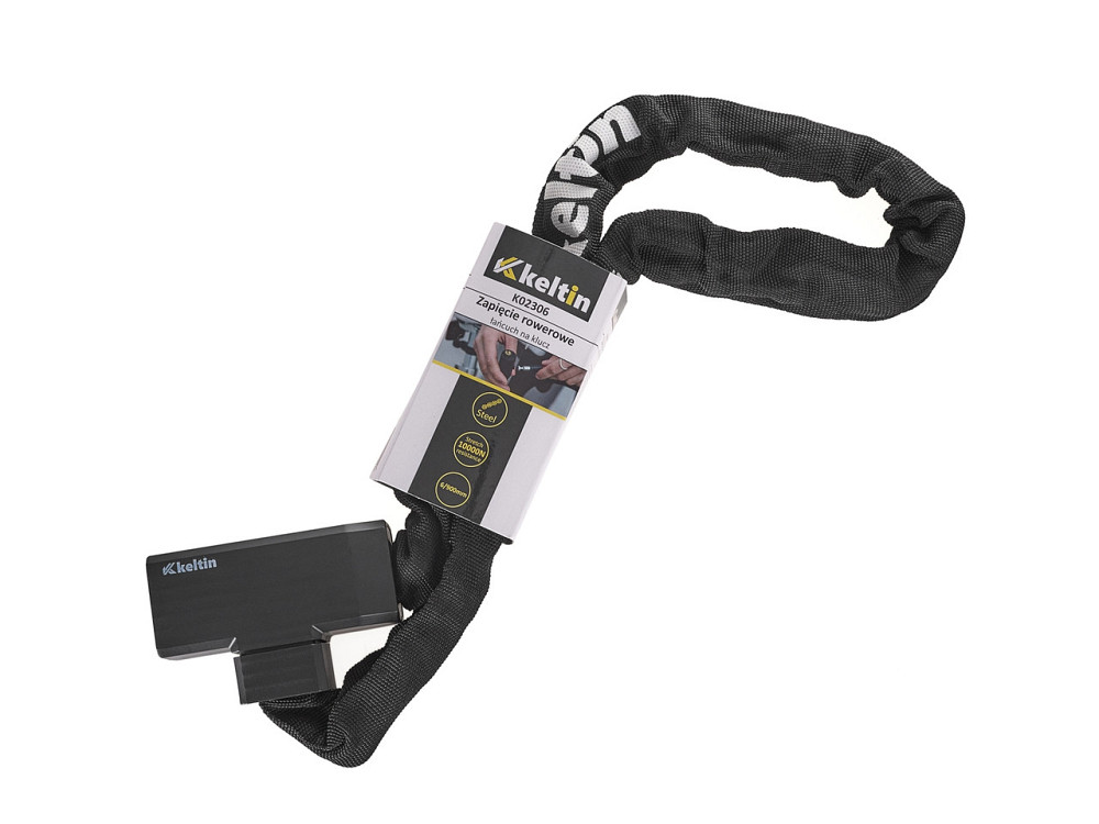 Велосипедний замок "Keltin" ланцюг  6х 900мм на ключик Київ - фото 7