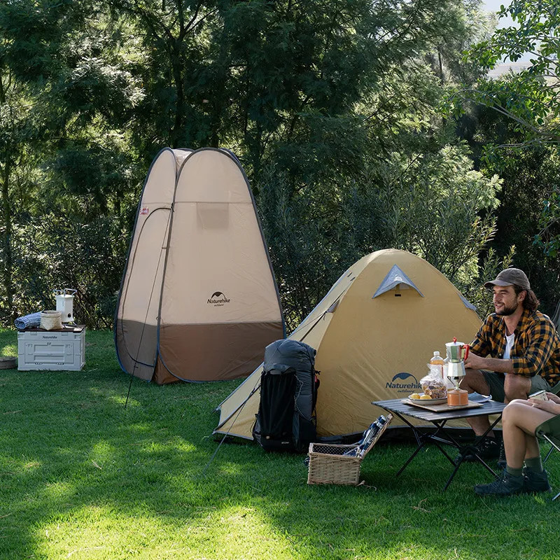 Душевая палатка раскладная Naturehike NH17Z002-P, коричневый Киев - изображение 10