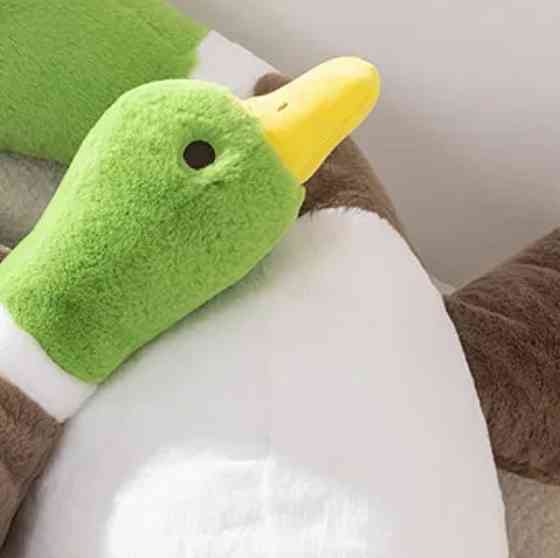 Мягкая плюшевая игрушка подушка - обнимашка Гусь Селезень 65 см Киев