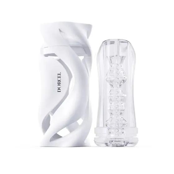 Мастурбатор Dorcel DEEP BLOW WHITE, подвійне використання Львів
