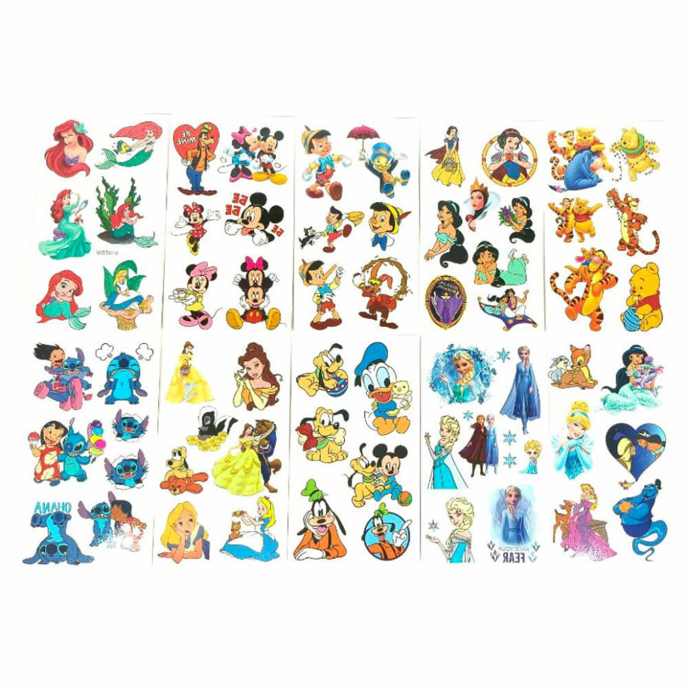 Набор детских временных тату 