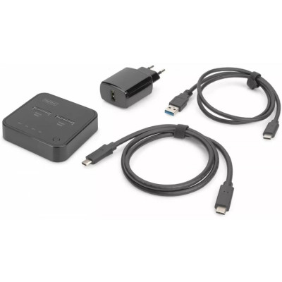 Порт-реплікатор Digitus Dual M.2 NVMe SSD USB Type-C 3.2 Black (DA-71545) Вінниця - фото 5