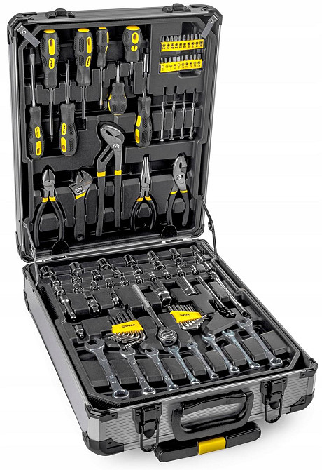 Набір інструментів 186 предметів 1/4'', 1/2''(6-гр.) (4-30мм) ''Дорожній кейс'' WMC186-3 Одеса - фото 1