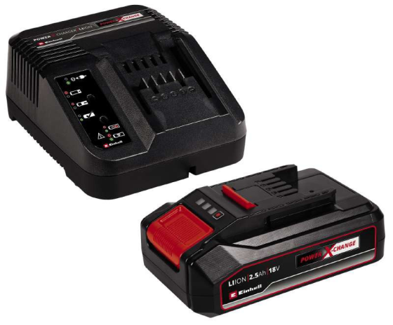 Потужний зарядний пристрій і акумулятор Einhell 18V 2.5 Аh Starter Kit Power-X-Change Київ