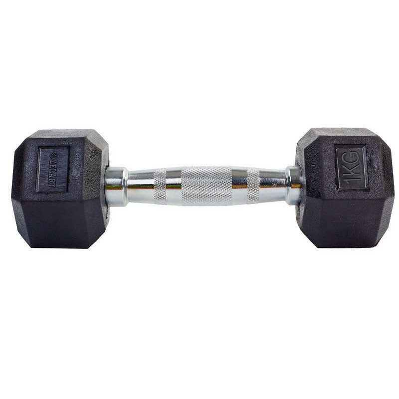 Гантель 1 кг цільна шестигранна гексагональна Zelart Київ - фото 2