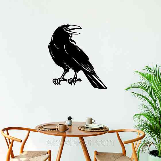 Декоративное настенное Панно «Ворон» Декор на стену Киев