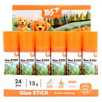 Клей Yes олівець PVA Orange Line 15г (320296) Вінниця