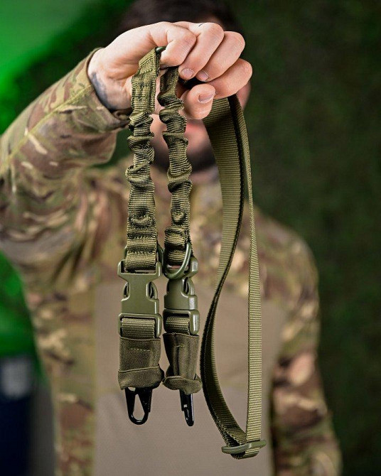 Двоточковий збройовий ремінь олива ПП7606 Одеса - фото 1