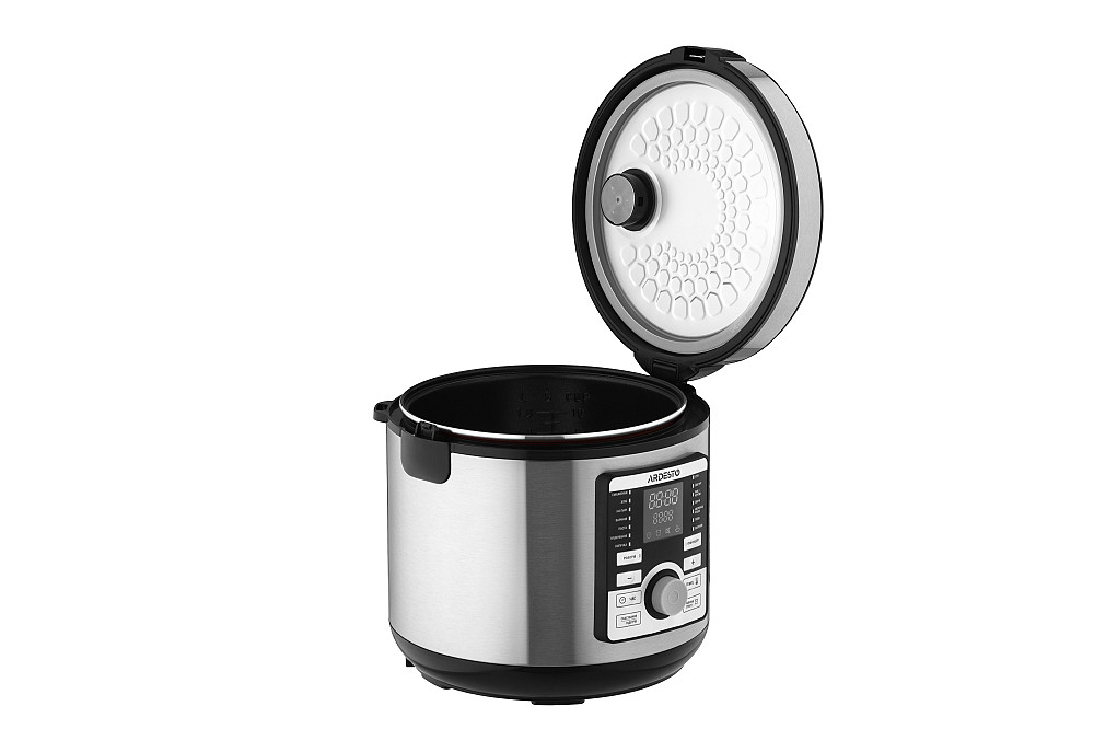 Мультиварка ARDESTO, 860Вт, чаша-5л, електронне керув., книга рецептів, метал/пластик, сірий Киев - изображение 5