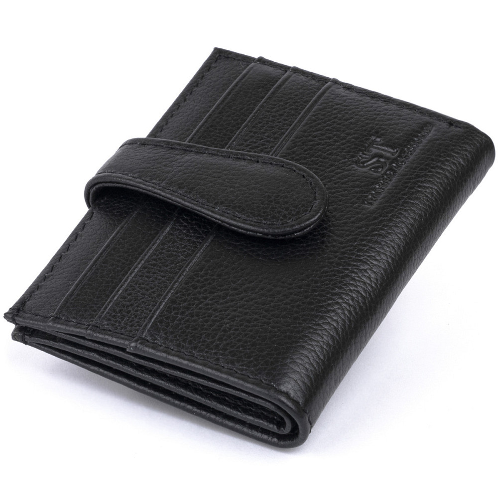 Гаманець-візитниця ST Leather 19208 Чорний Київ - фото 14