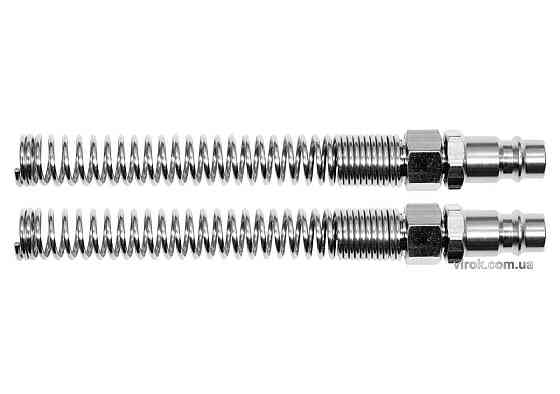 Швидкоз'єднувальні наконечники YATO з пружиною, до шлангу Ø=5х8 мм, 2 шт. [6/60] Одесса