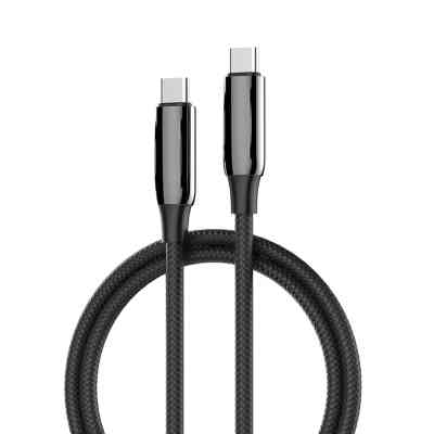Дата кабель USB-C to USB-C 1.0m (PVC+Aluminum Alloy) (PD Fast Charging 240W) 5А black ColorWay (CW-CBPDCC069-BK) Винница