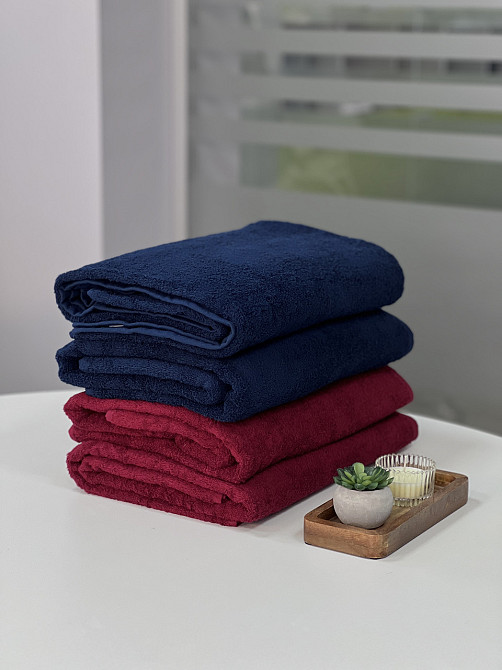 Полотенце махровое Ideal Textile однотонное плотность 450 г/м2 100х150 см Черновцы - изображение 2