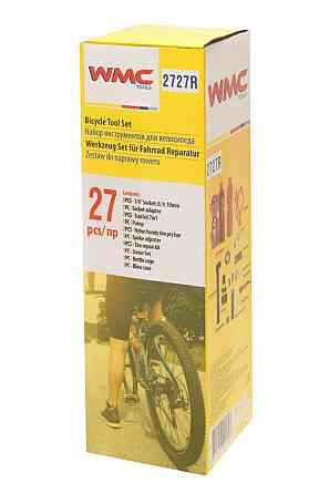 Набор инструментов для обслуживания велосипеда 27пр.+держатель фляги,в тубе(красный) Одесса