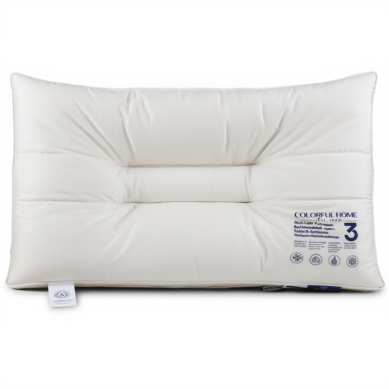 Подушка для сну ортопедична Colorful Home Eco Series 3 антимікробна Memory Foam 46x72 см біла Київ