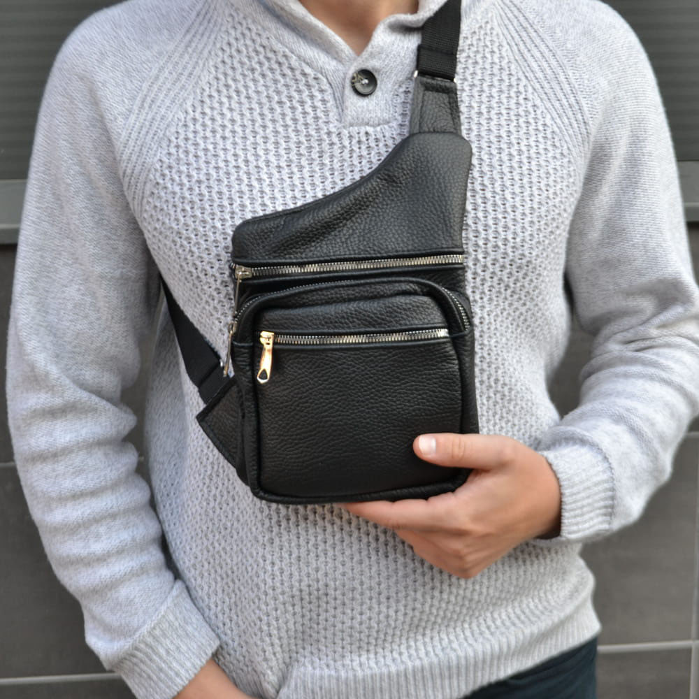 Оригінальна чоловіча сумка крос-боді, Чоловіча сумка через плече містка, Чоловічі сумки через плече XM-16 Львів - фото 3