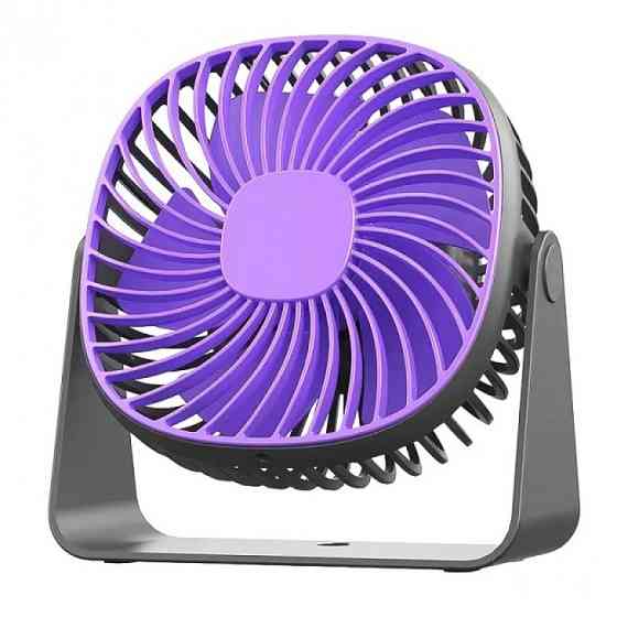 Вентилятор настільний з акумулятором USB 3 швидкості, зарядка від USB Одеса