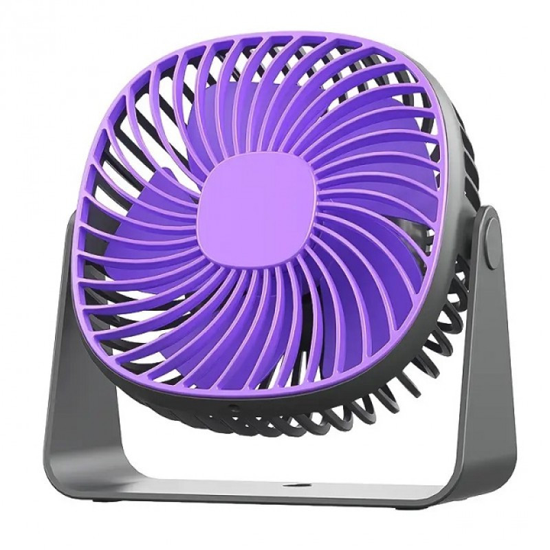 Вентилятор настольный-настенный с аккумулятором USB  3 скорости, зарядка от USB Одесса - изображение 1
