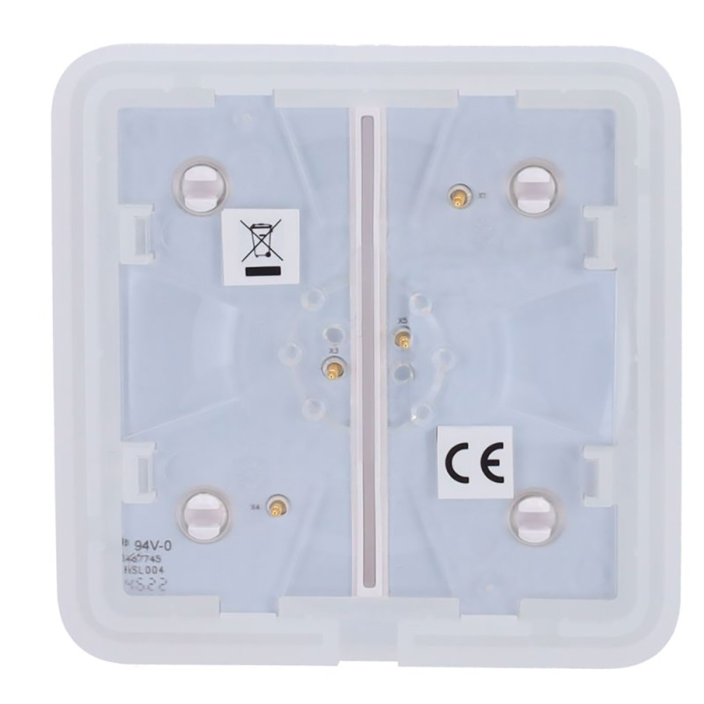 Кнопка Ajax SoloButton (2-gang) white для двоклавішного вимикача Київ - фото 4