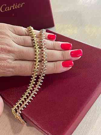 Браслет Cartier  Подвижные зубчики  Лимонное или розовое золото Одесса