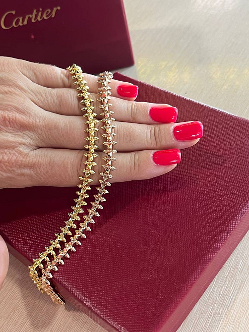 Браслет Cartier  Подвижные зубчики  Лимонное или розовое золото Одесса - изображение 3