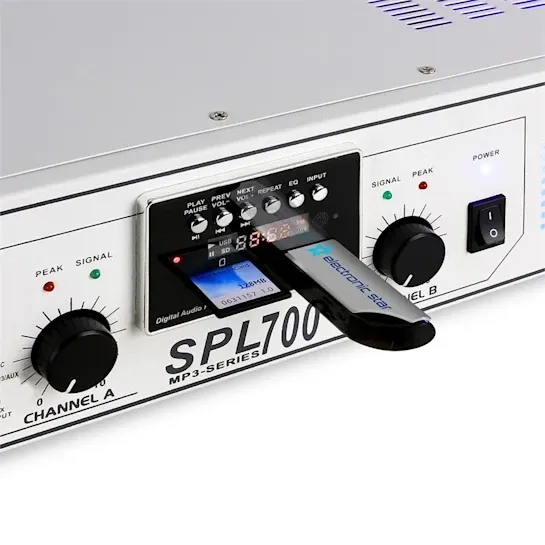 Аудиоусилитель звука Skytec SPL700MP3 с пультом ДУ из Германии Уценка Днепр