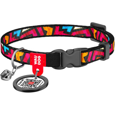 Нашийник для тварин WAUDOG Графіті з QR паспортом XS 20-30 см (5277) Вінниця - фото 1