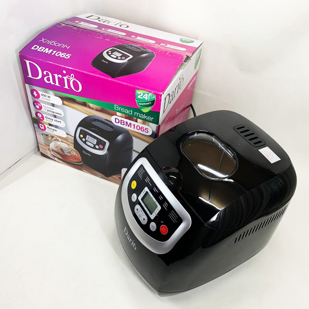 Свіжий хліб вдома DARIO DBM 1065 600 Вт, 19 програм, Хлібопічка для свіжого хліба будинку QM-96 Львів - фото 11