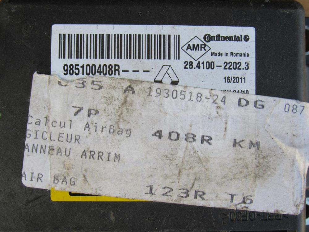 Блок керування AirBag Renault Scenic III 2009-2016 (985100408R) Ковель - фото 2