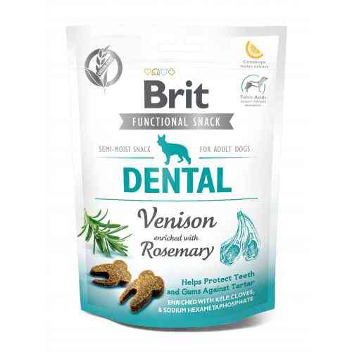 Ласощі Brit Care Functional Snack Dental для собак для захисту зубів та ясен з олениною та розмарином 150 г Київ
