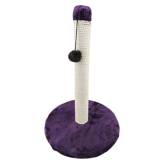 Дряпка Столбик на круглой подставке Хлопковая лента Баклажан Пушистик 50/38 см Киев