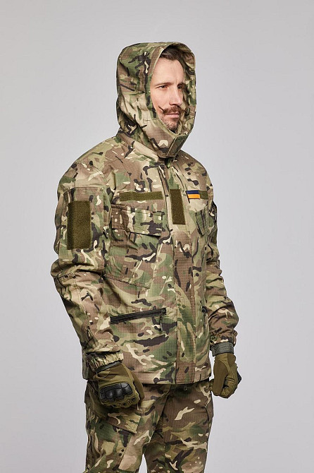 Армійська військова чоловіча куртка мультикам польова тактична демісезонна вітрозахисна водостійка Львів - фото 3