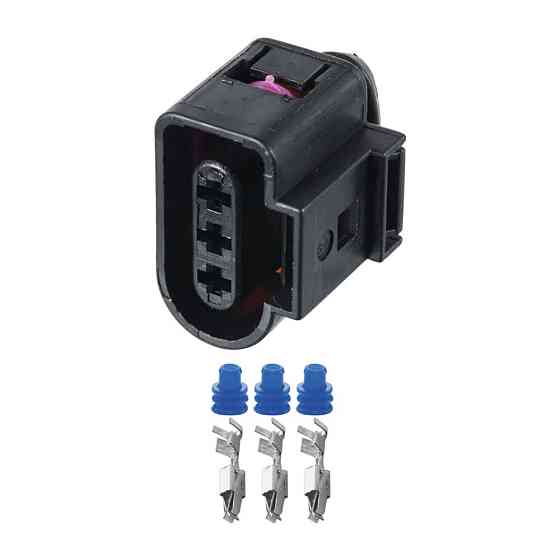 Роз'єм конектор 3-кон., 1717696-1, 1J0973723, 42034304212230 VAG Германия, Франция, Германия Audi, Bugatti, Porsche, Seat Київ