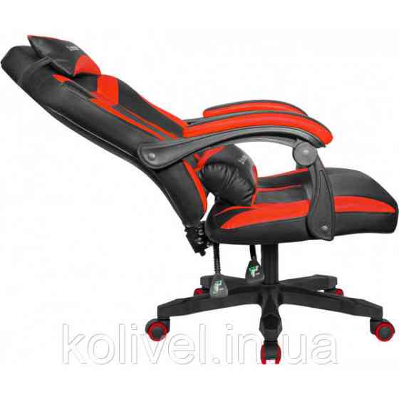 Крісло ігрове Defender Master поліуретан, 50мм, Black/Red (64359) Київ