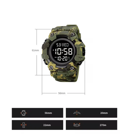 Тактические мужские часы Skmei 1968 Камуфляж Киев