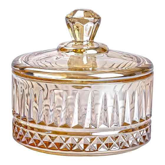 Цукерниця з кришкою Ø 10 см скляна HP-YH-75 Київ