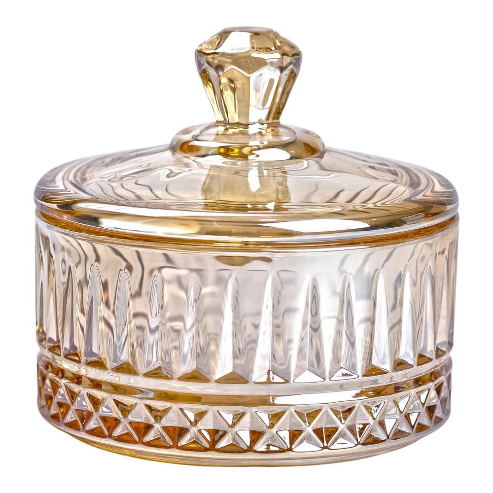 Цукерниця з кришкою Ø 10 см скляна HP-YH-75 Київ - фото 2