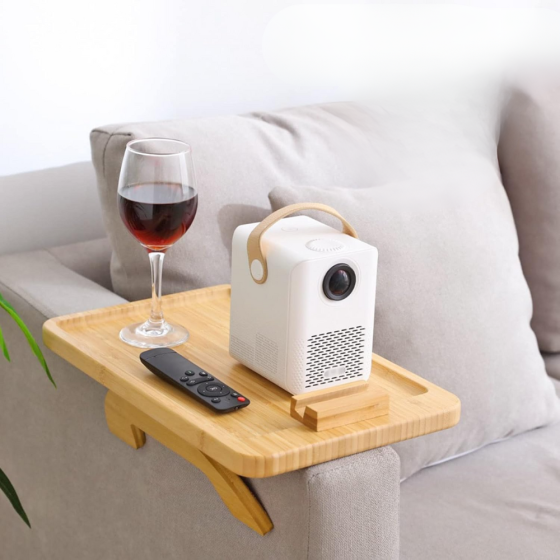 Поднос на подлокотник дивана с держателем телефона и планшета для гаджетов ,столик для еды с подоставкой Каменец-Подольский