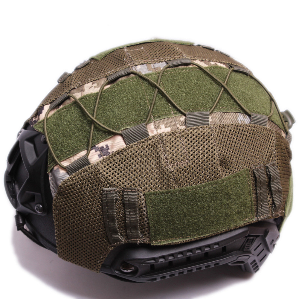 Кавер чохол для шолома відкритий безухий Fast маскуючий тактичний Піксель Одеса - фото 4