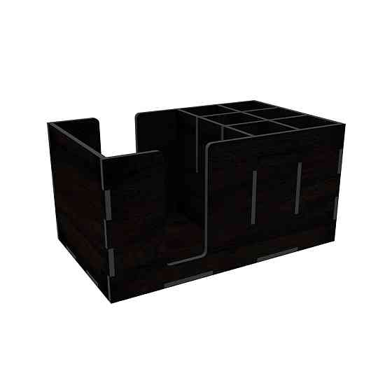 Органайзер EKOSTAR деревянный чёрный 240х145х120 мм Киев