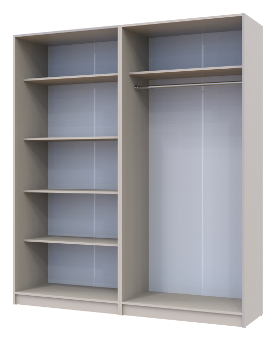 Комплект шкафов для одежды с полками Doros Промо (2 шт.) 180х48х204 см Кашемир (DRS-011466) Львов - изображение 4