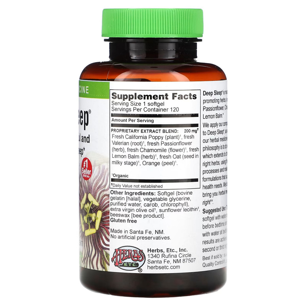 Растительный комплекс для сна Herbs Etc Deep Sleep, 120 капсул Киев - изображение 2