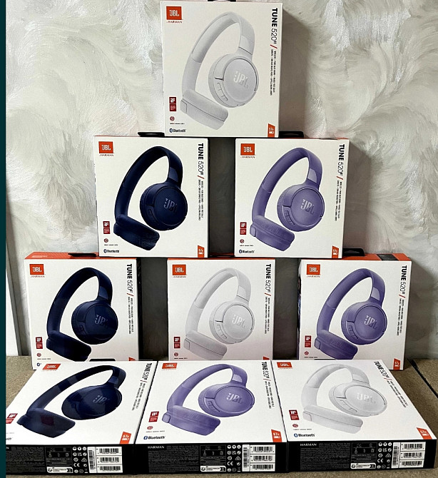 Навушники з Мікрофоном: JBL Tune 520 Вт. White / Purple Blue. У наявності! Харків - фото 2