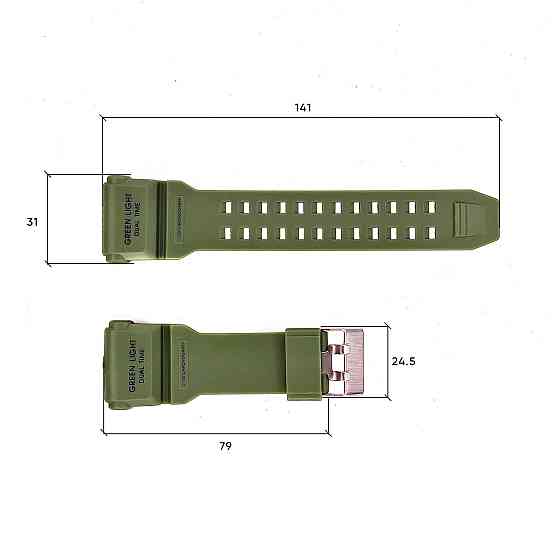 Ремешок для часов Skmei 1965AG Army Green SBR Киев
