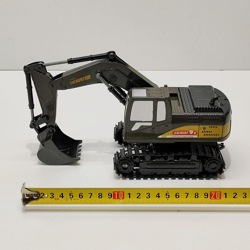 Екскаватор гусеничний на радіокеруванні з підсвічуванням та звуком Чорний (700-C2) Чернігів - фото 4