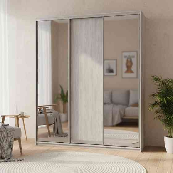 Шкаф купе Doros Сити Лайт Сосна Натти 1 ДСП / 2 зеркала 180х60х225 (DRS-011968) Львов