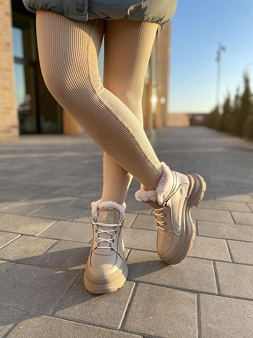 Черевики жіночі BR 07 капучіно шкіра натуральна зимові 39р. (4895) Коломия - фото 7