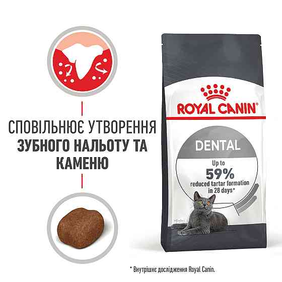 Корм для котів ROYAL CANIN DENTAL CARE 8 кг, для зменшення утворення зубного нальоту та каменю Київ