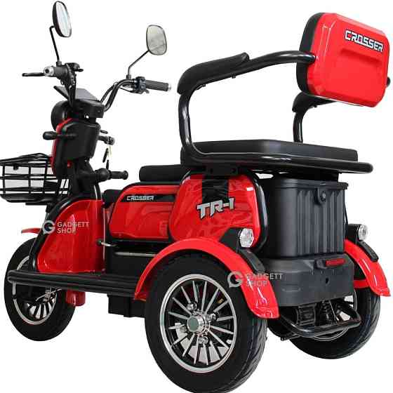 Електричний трицикл Crosser TR1 PRO(1200ВТ 72В 24Ah) - Червоний. Харьков